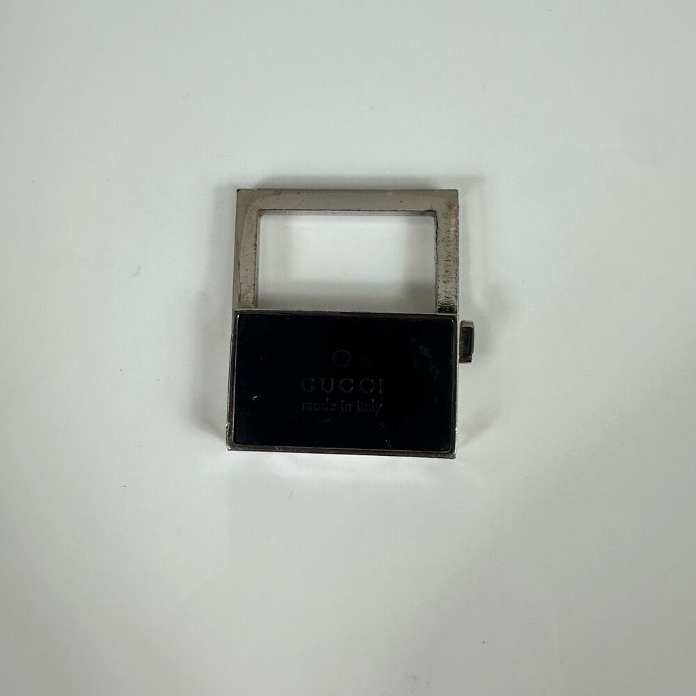 Gucci Silver‎ Tone Bag Charm Key Ring